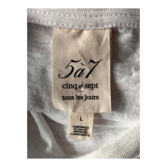 Cinq a Sept Dress Betsie smocked drop waist minidress white size Large L - Picture 5 of 8